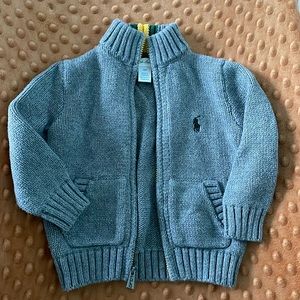 Ralph Lauren toddler zip sweater size 12m